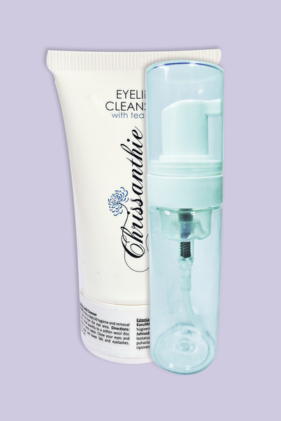 Chrissanthie Eyelid Cleanser (30ml) + Foam Pump (50ml)